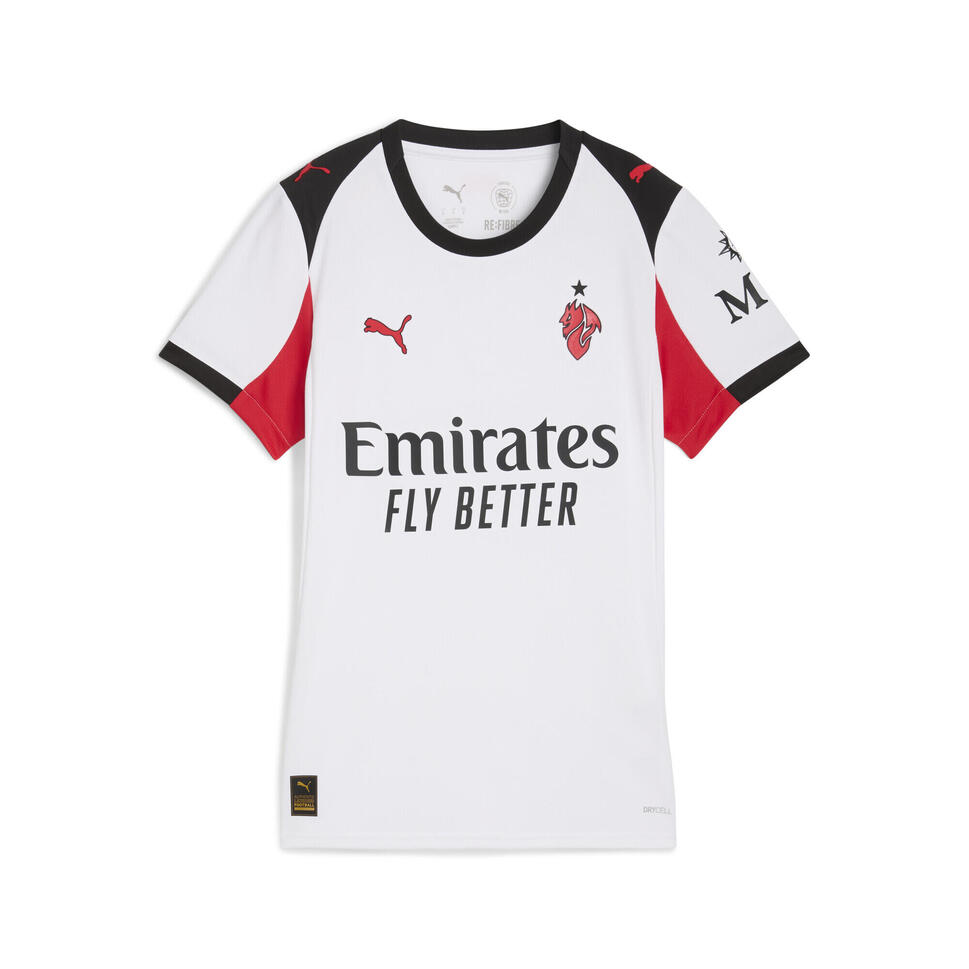 Damska koszulka wyjazdowa AC Milan 25/26 PUMA White For All Time Red