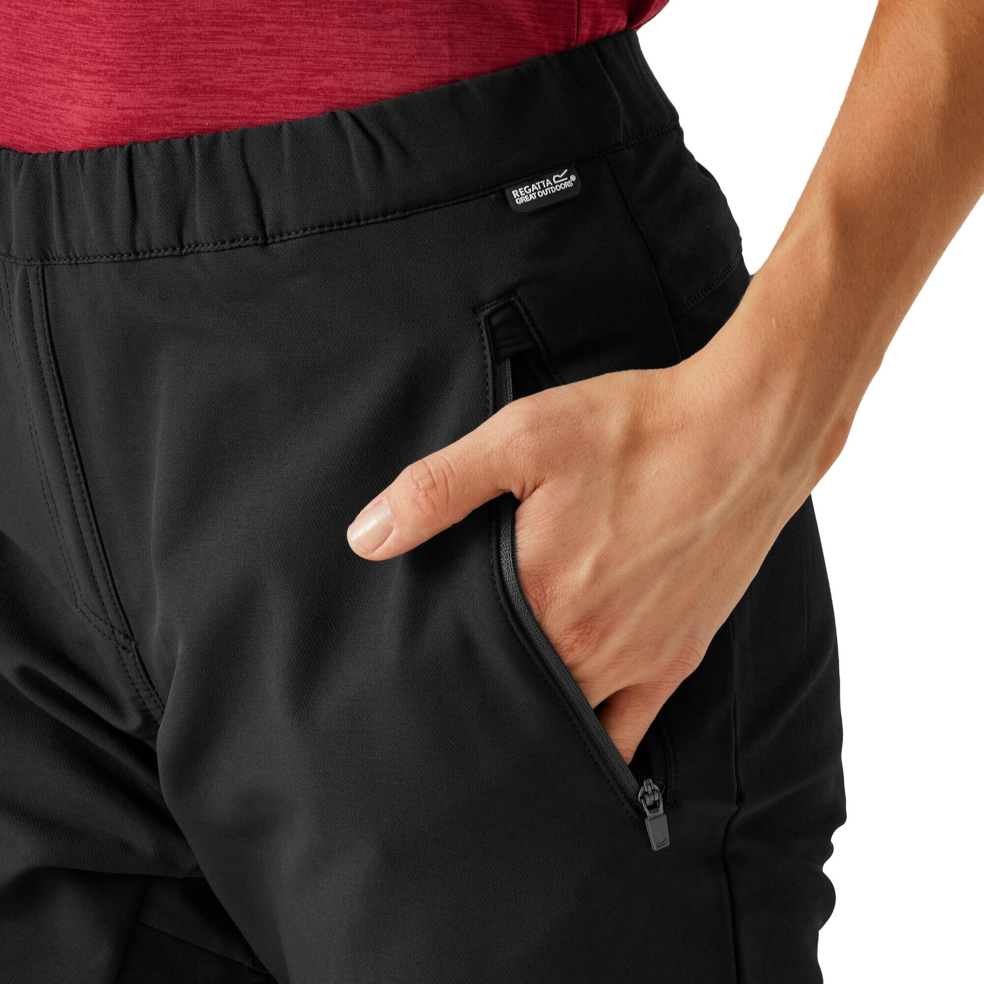 Pantalon De Randonnée PENTRE Femme (Noir) 3/4