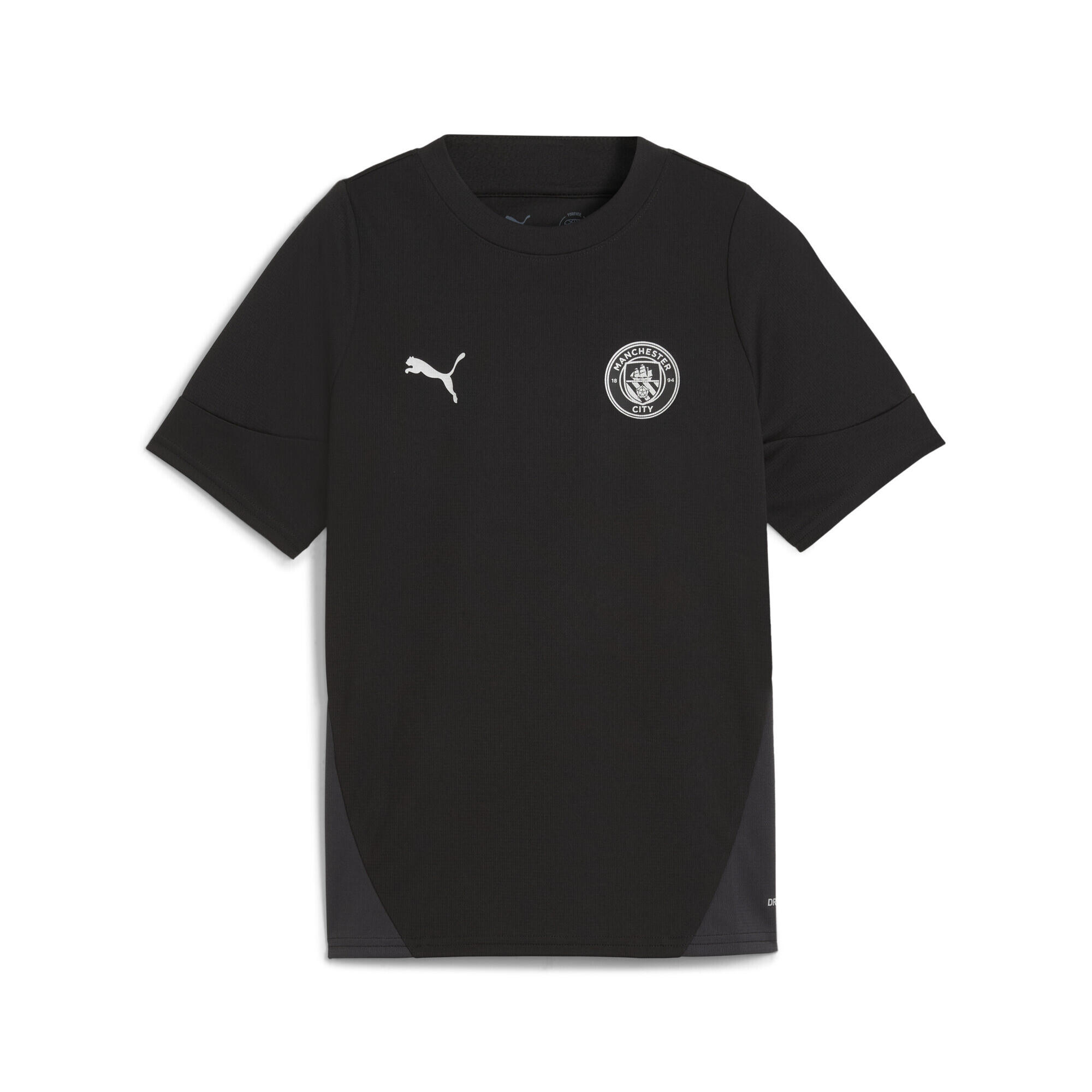 Tricou copii mânecă scurtă trainingstrikot negru puma black silver metallic