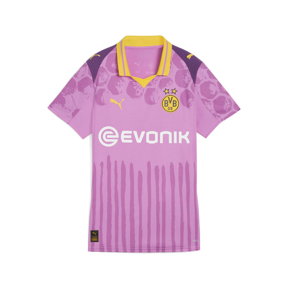 Damska koszulka KIDSUPER × BORUSSIA DORTMUND PUMA Mauve Pop Faster Yellow Pink