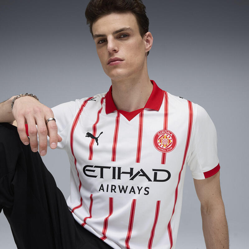 Męska koszulka domowa Girona FC 25/26 PUMA White Red