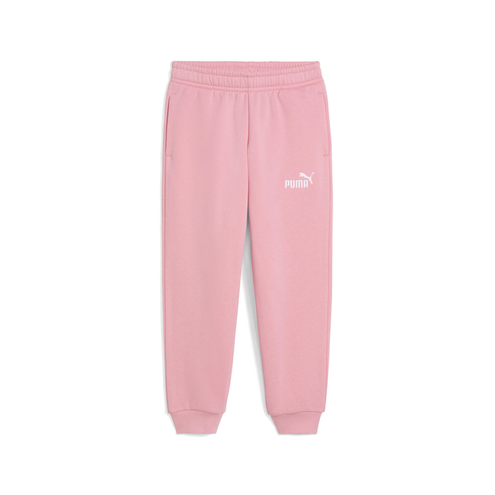 Dziecięce polarowe spodnie dresowe ESS z logo No. 1 PUMA Pinkscape Pink