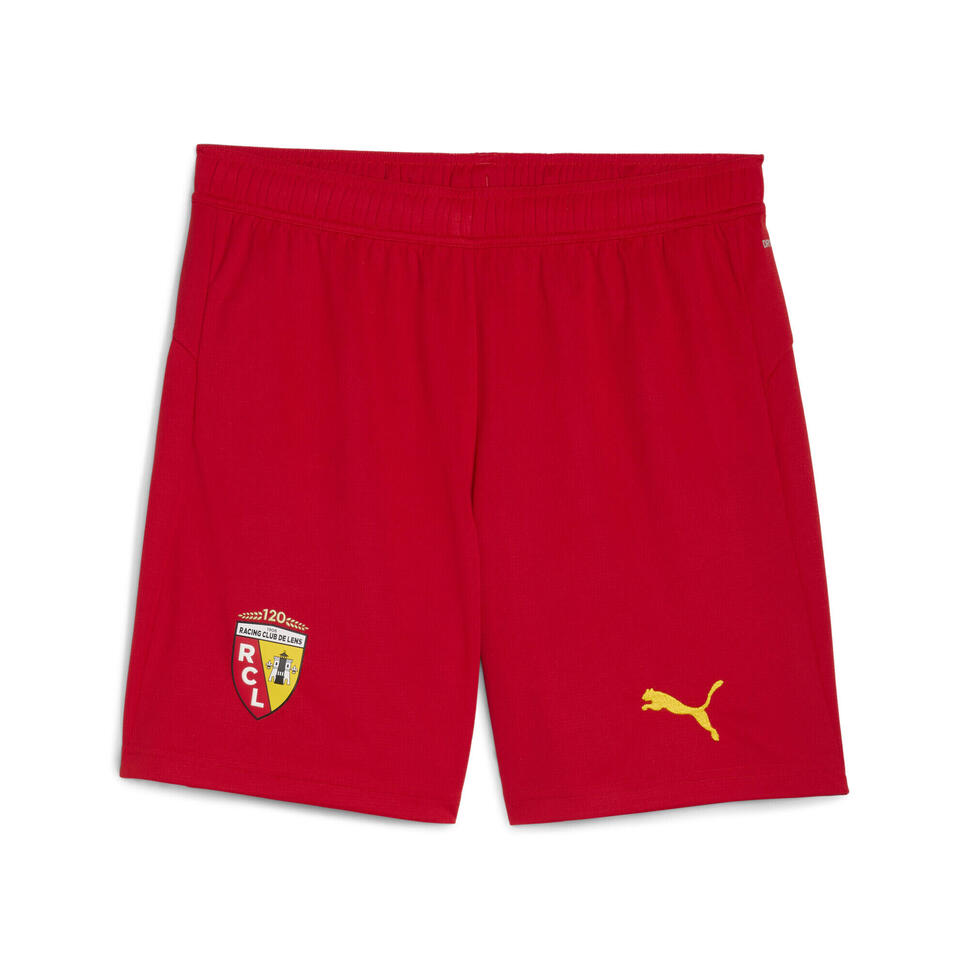 Męskie szorty RC Lens 25/26 PUMA Red Pelé Yellow