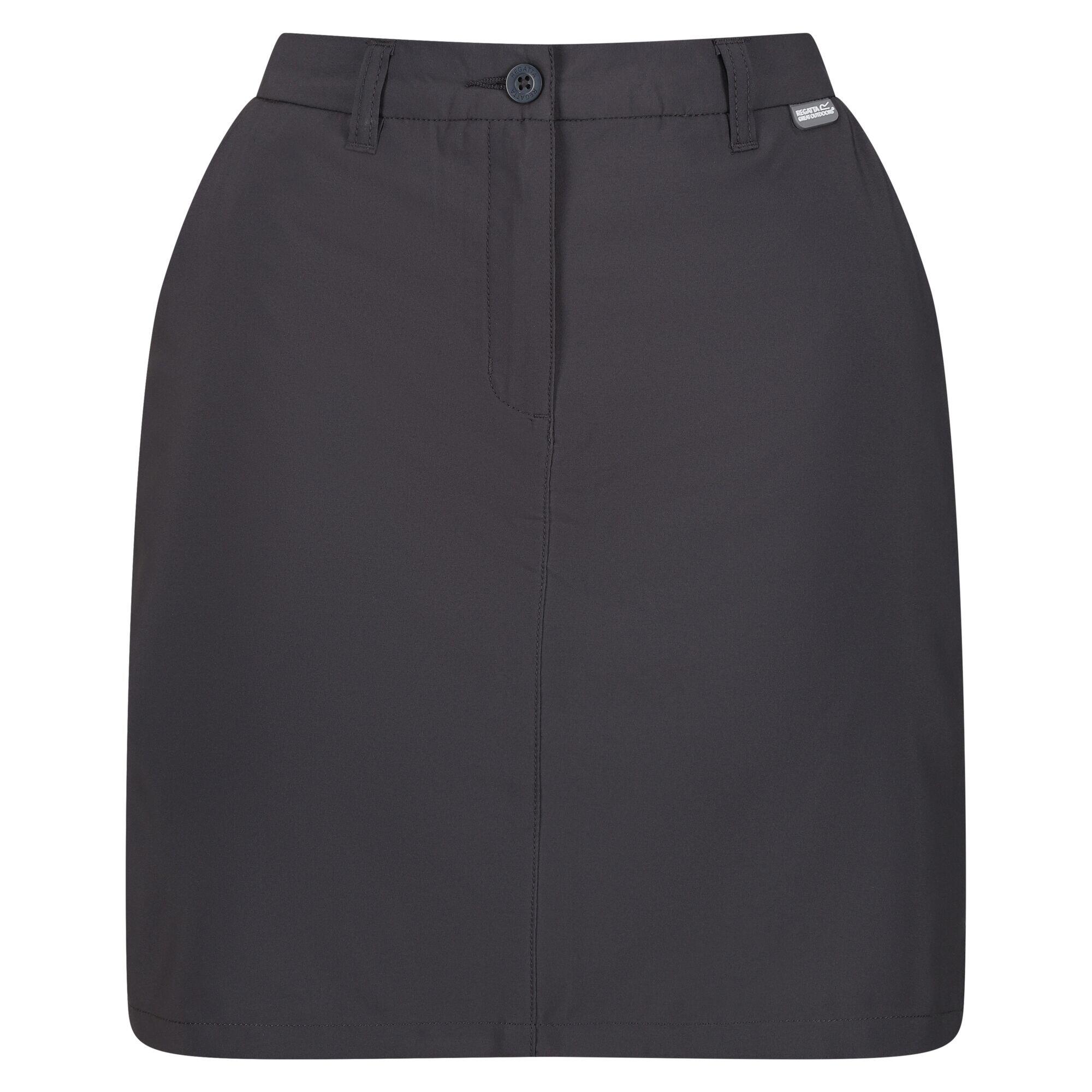REGATTA Womens/Ladies Highton Skort III Skirt (Seal Grey)