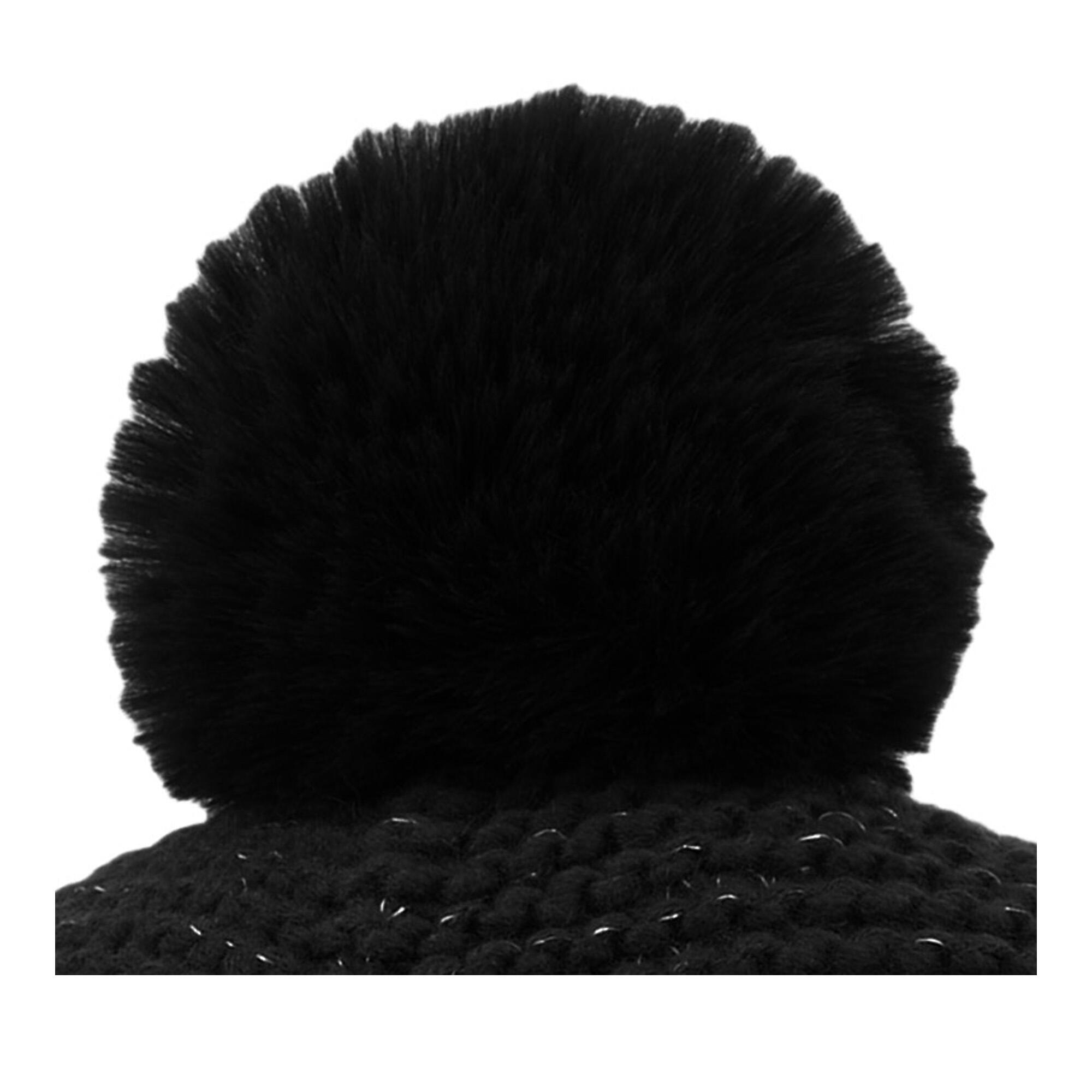 Womens/Ladies Lorelai V Beanie (Black) 3/4