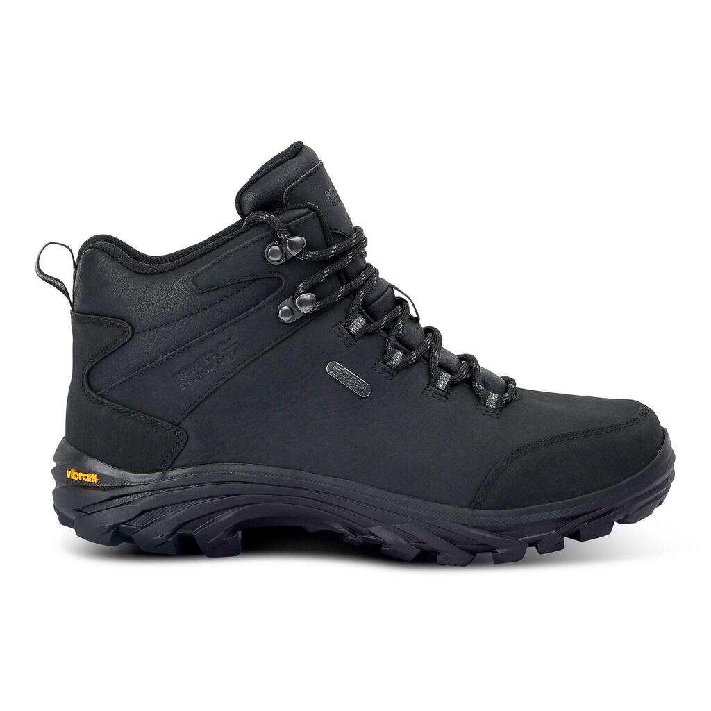 Burrell Leather Mens Waterproof Vibram Hiking Boots