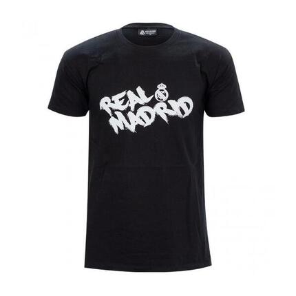 Das minimalistische T-Shirt von Real Madrid – schwarz
