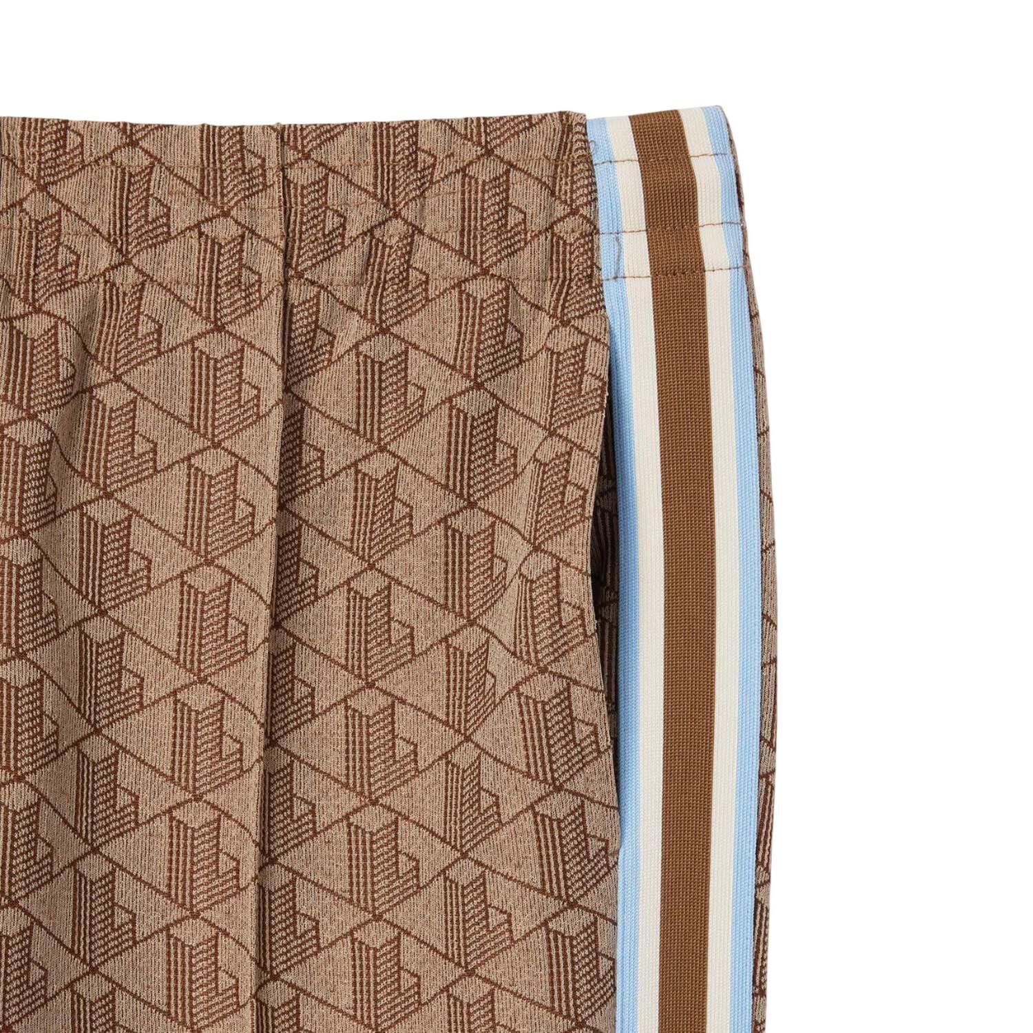 Womens/Ladies Monogram Flared Jogging Bottoms (Beige) 2/4