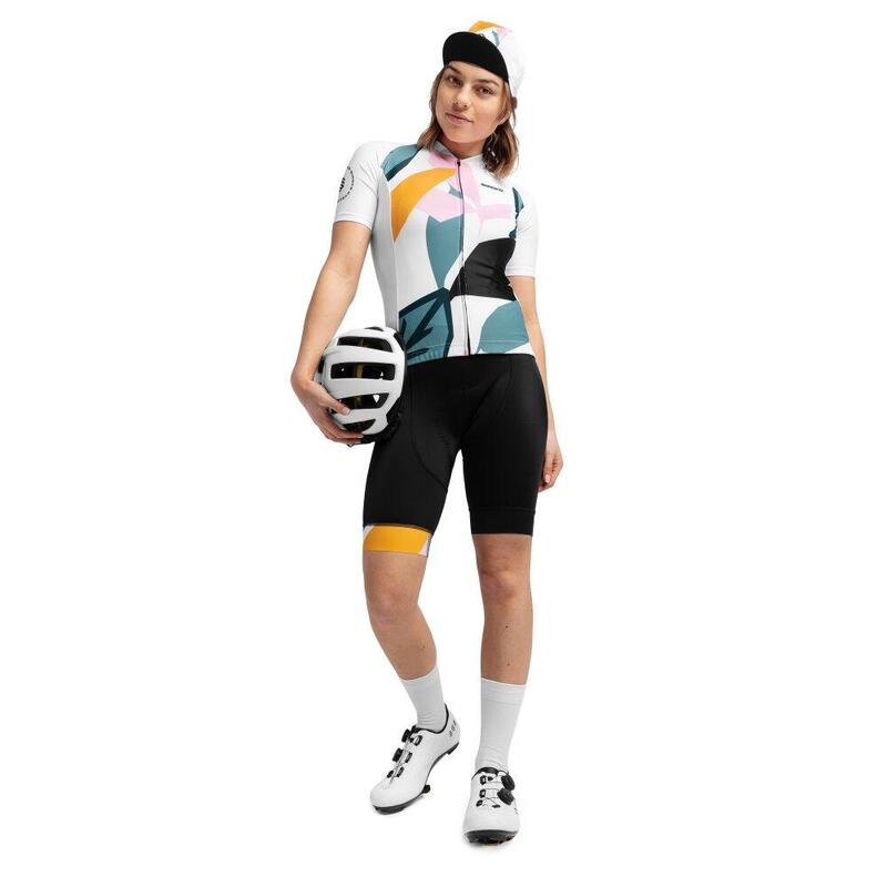 Camisola de ciclismo manga curta mulher M2 Pinerolo Branco
