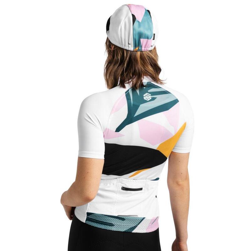 Camisola de ciclismo manga curta mulher M2 Pinerolo Branco