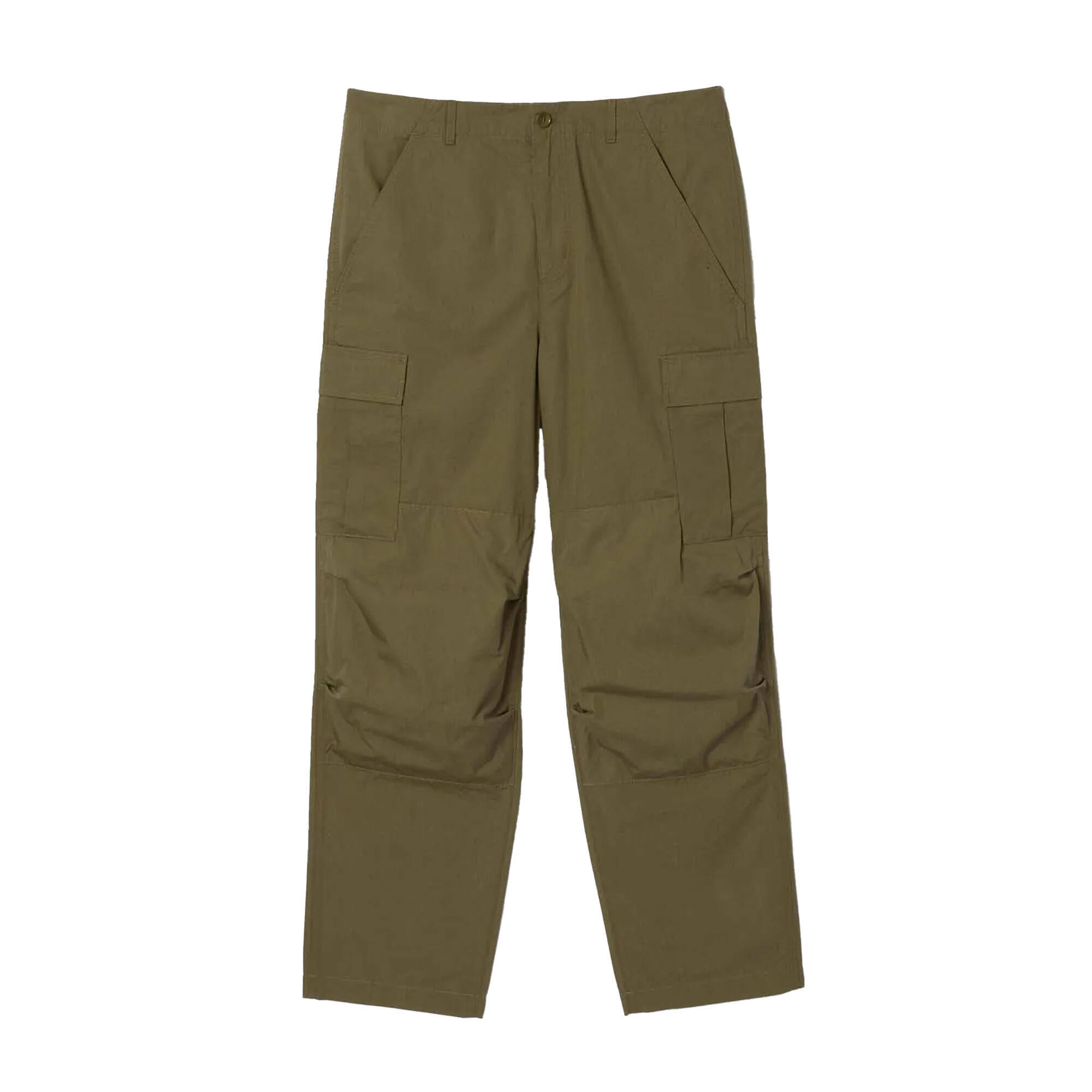LACOSTE Mens Multi Pocket Straight Cargo Trousers (Green)