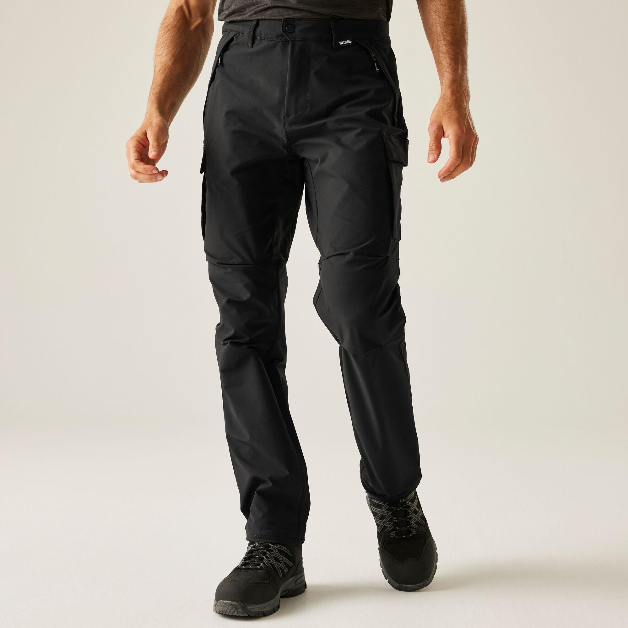 Regatta - Pantalon De Randonnée Cargo Homme Questra - Pantalons - Noir - Decathlon