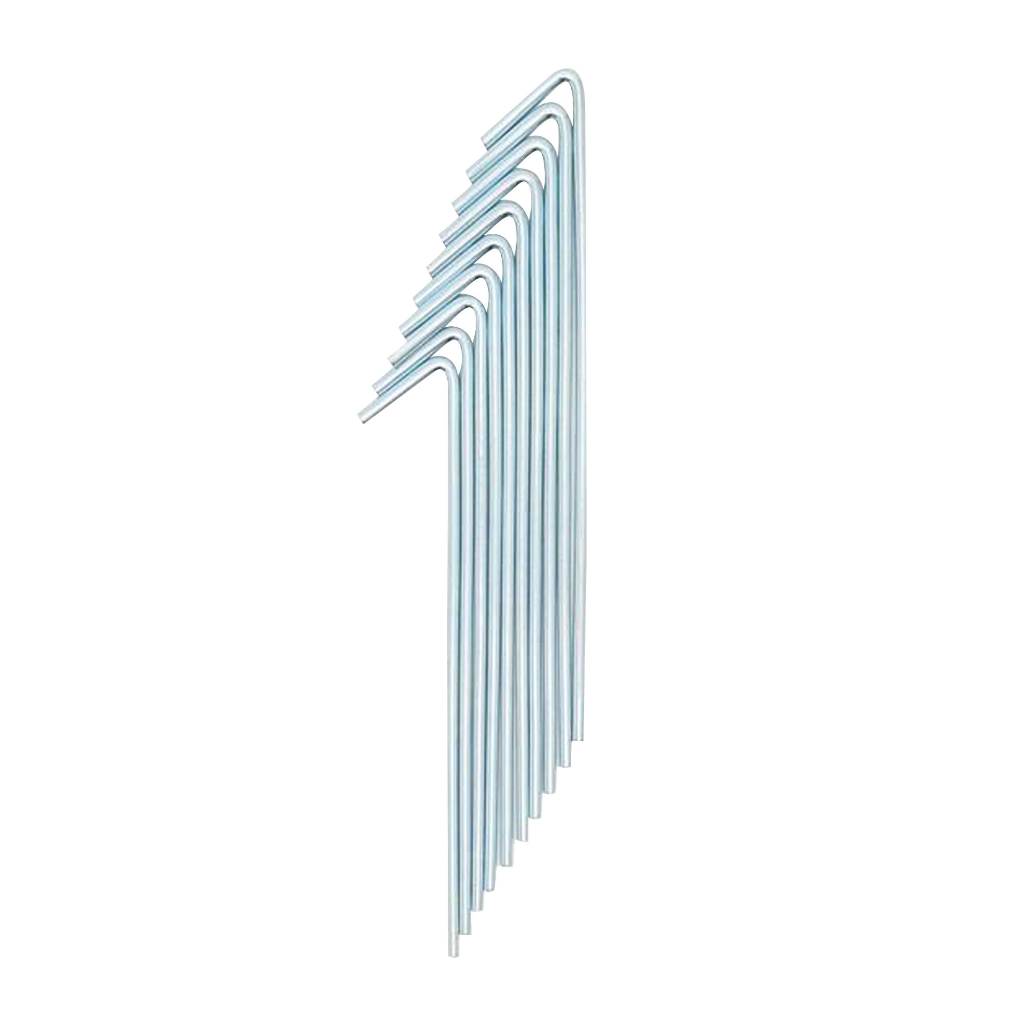 7 Piquets De Tente En Acier (Argent) 2/4