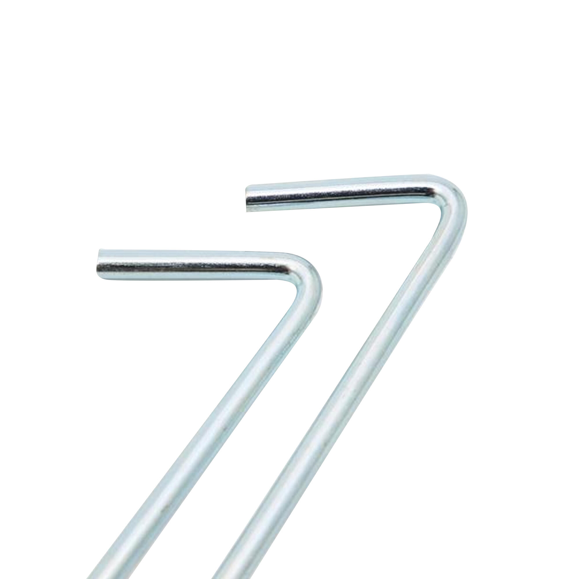 7 Piquets De Tente En Acier (Argent) 3/4