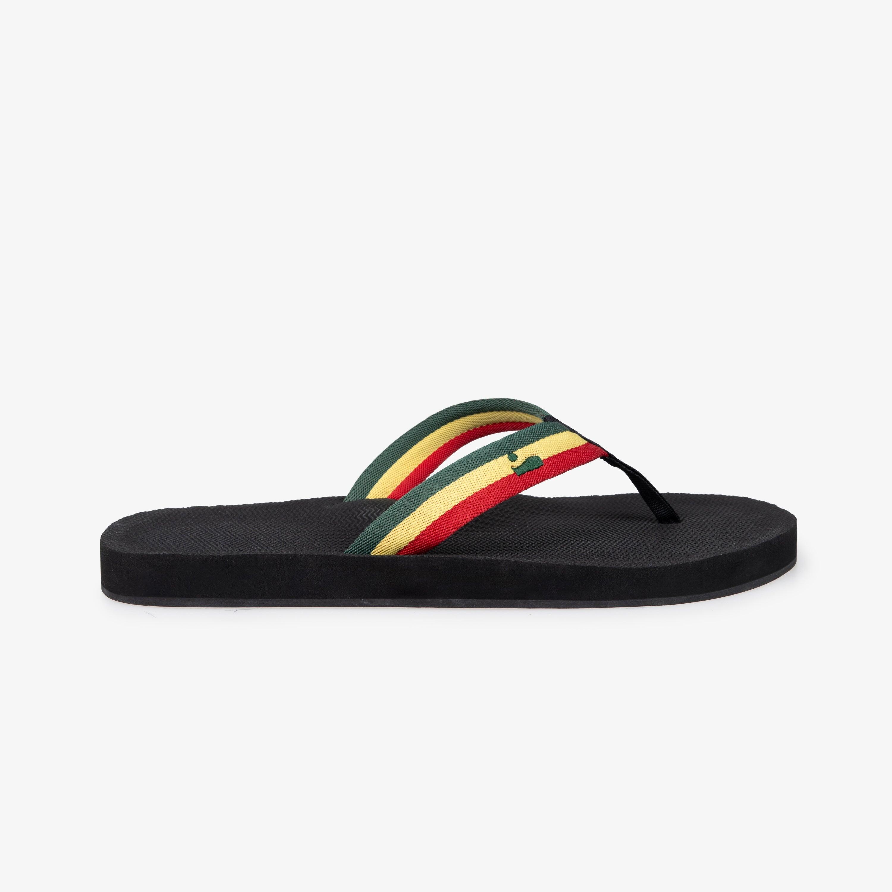 Tongs Homme - Easy Living Reggae Black 4/5