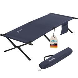 Seconde vie - Lit de Camp Mutenia - lit d'appoint xxl Camping Pliant - 210x75 cm