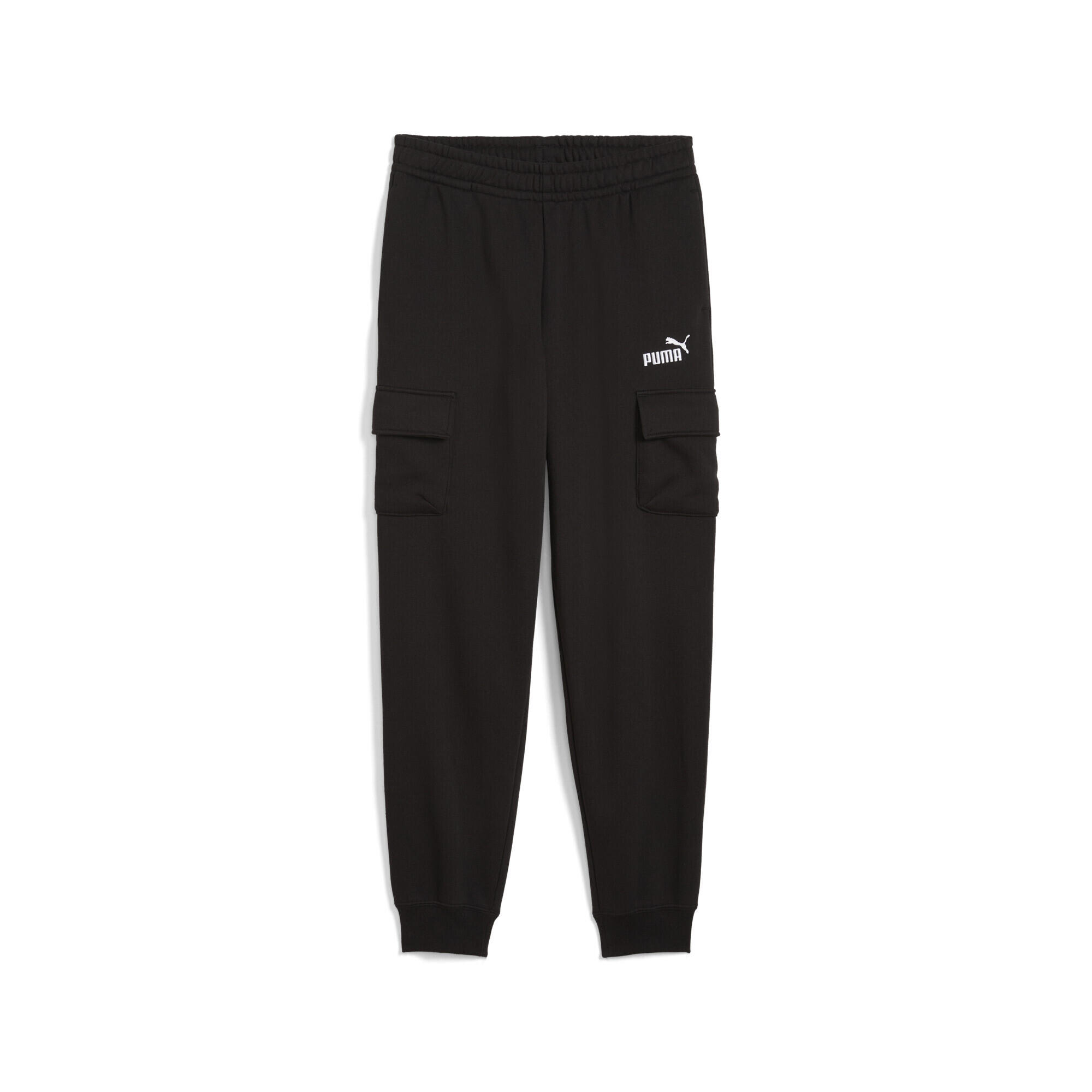 Młodzieżowe bojówki Essentials z logo No. 1 PUMA Black