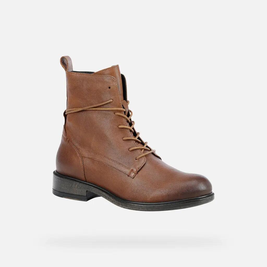 Leather boots woman Geox Catria 5/7