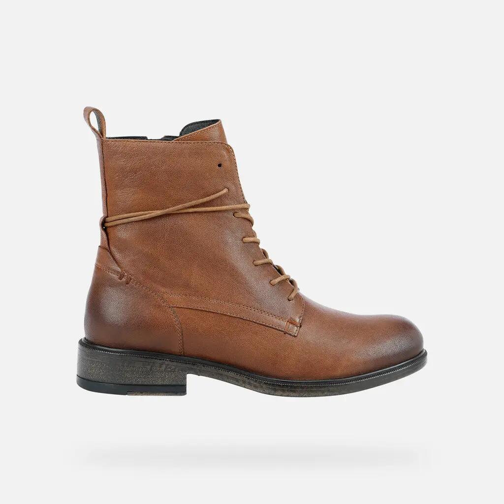 Leather boots woman Geox Catria 2/7
