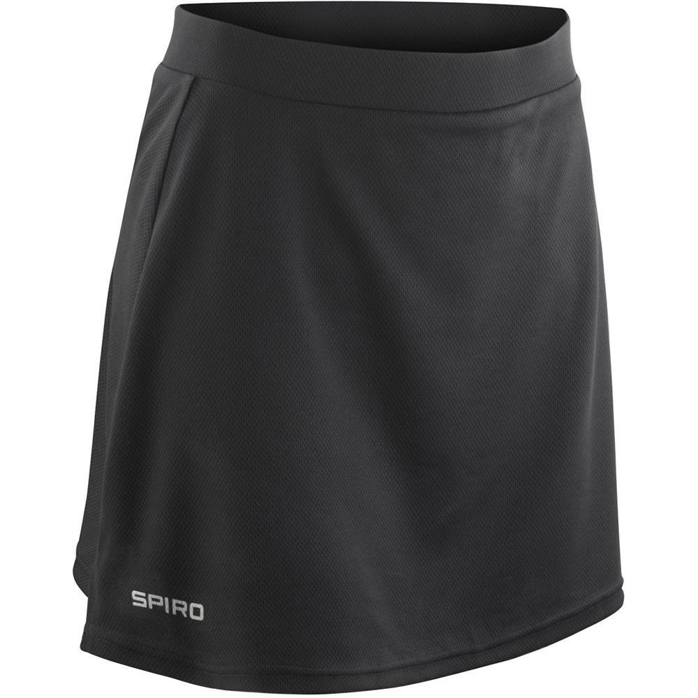 Dames Windproof Quick Dry Sport Skort (Zwart) 2/2