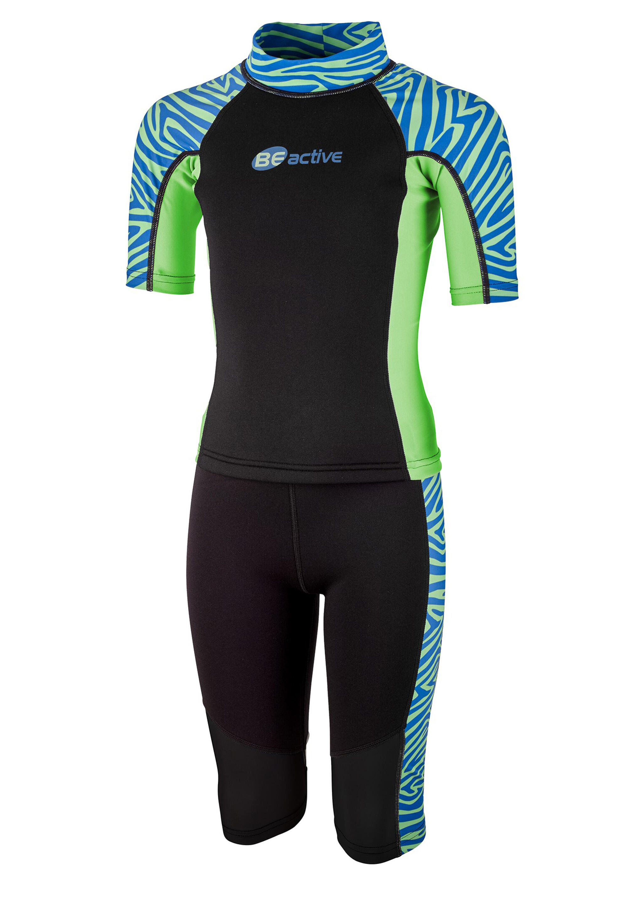 Neoprenanzug Neopren-Shorty BEactive Neopren Twins "Zebra Vibes" 2/5