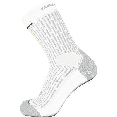 Salomon Calcetines De Running Salomon Ultra Glide Crew Blanco