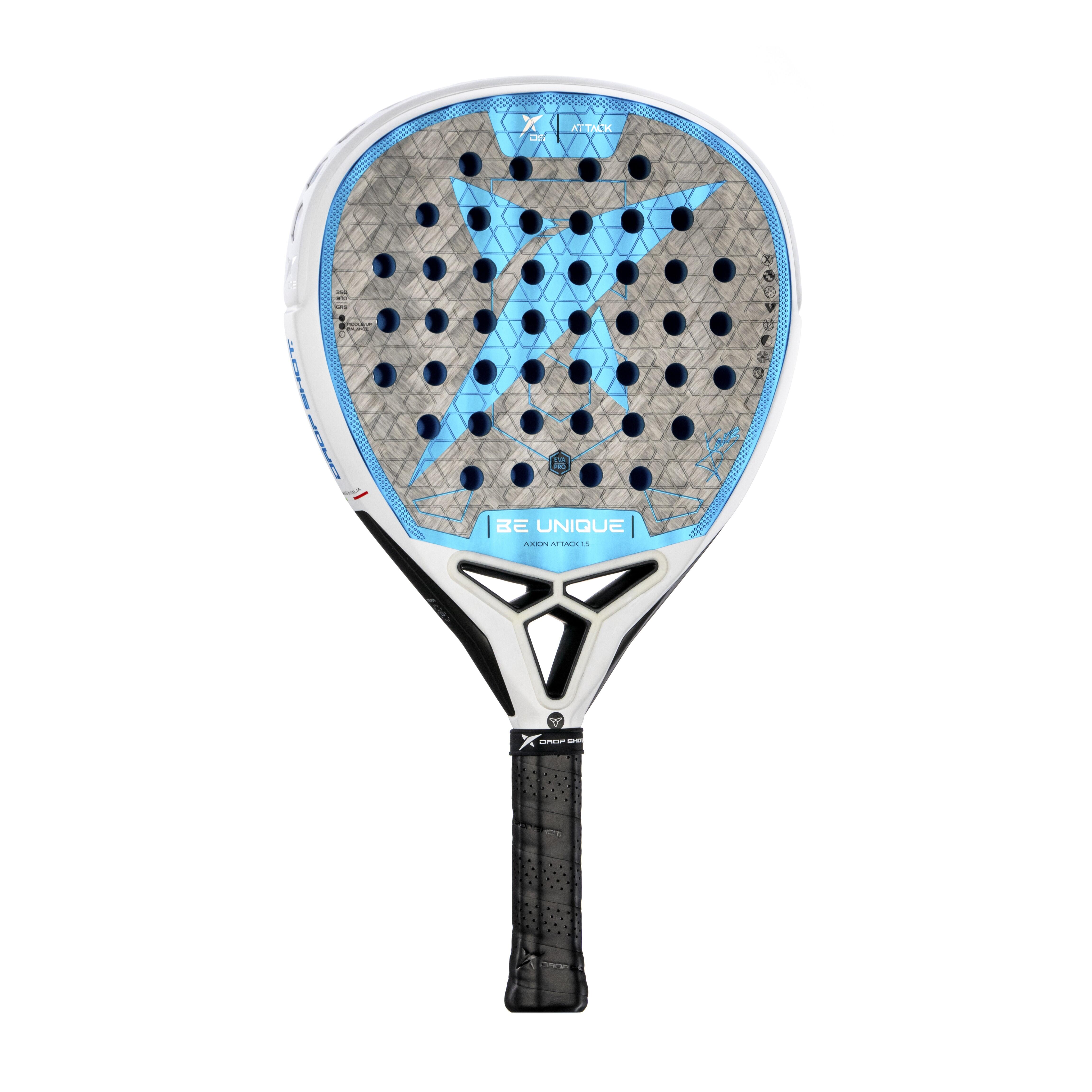 Drop Shot - Raquette Drop Shot Axion Attack 1.5 - Raquette De Padel - Bleu|noir - No Size - Decathlon