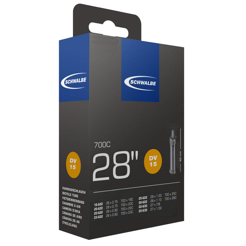 Chambre à air valve Presta Schwalbe 27-28x3/4-1 1/8 40 mm 3/7