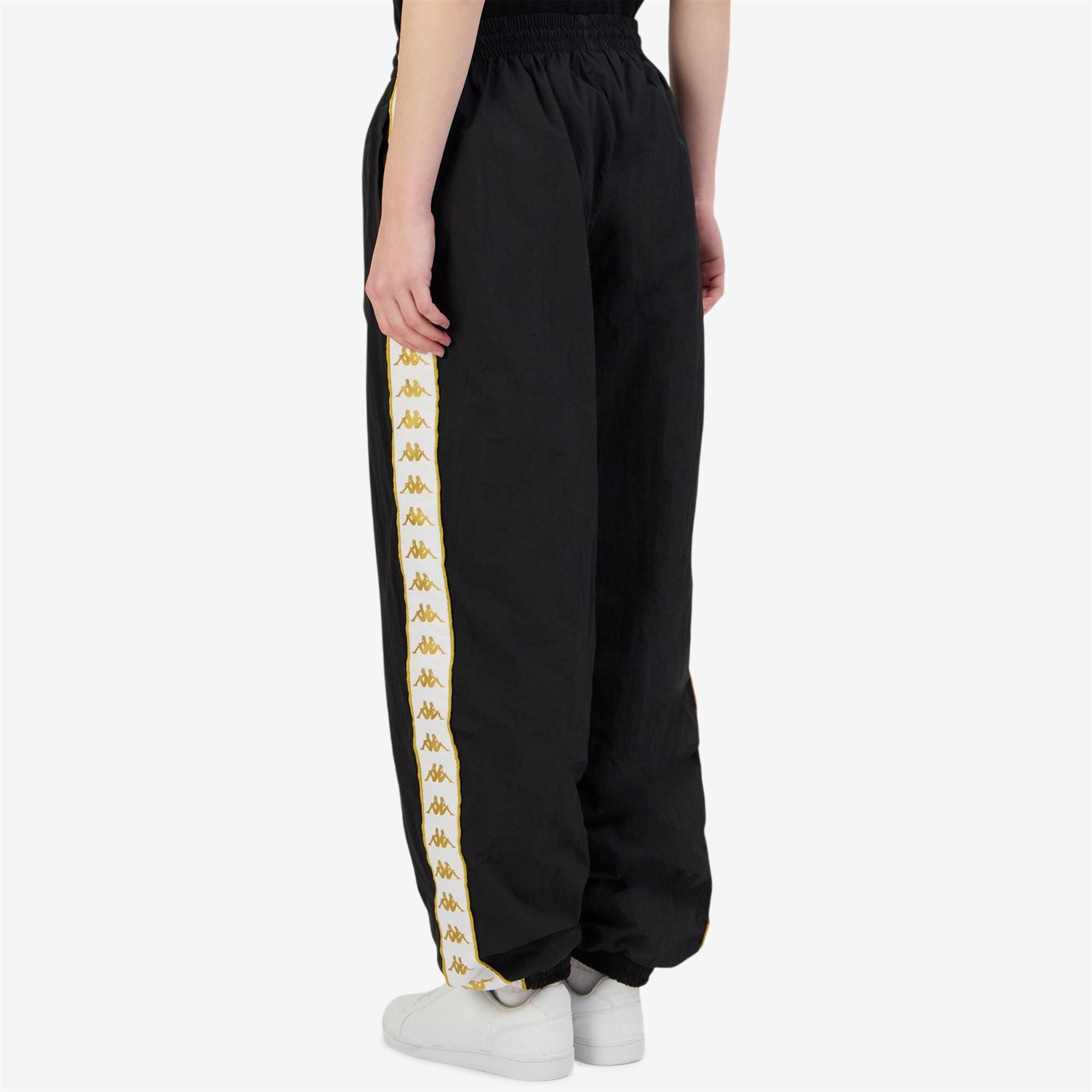 Pantaloni tuta da donna in poliammide nero da streetwear sportivo 6/7