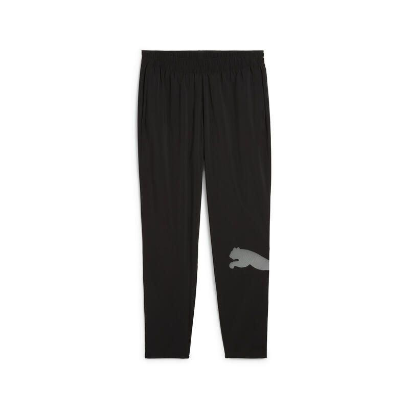 Męskie spodnie Train All Day z dużym logo PUMA Black