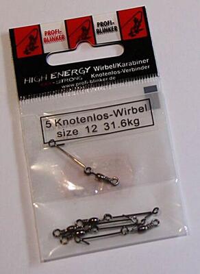 Profi Blinker Knotenlos-Wirbel 5er Größe: 12