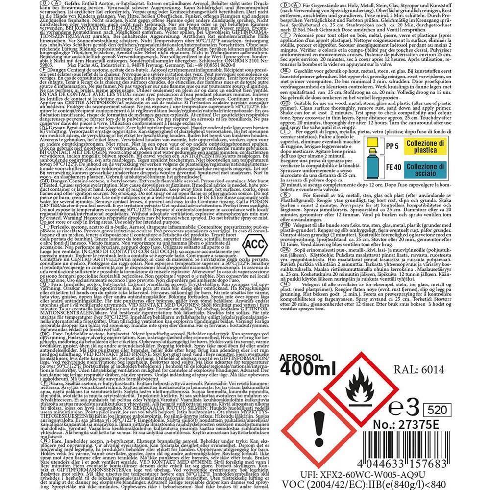 MFH Army Farbspray 400ml olive grün matt 2/2
