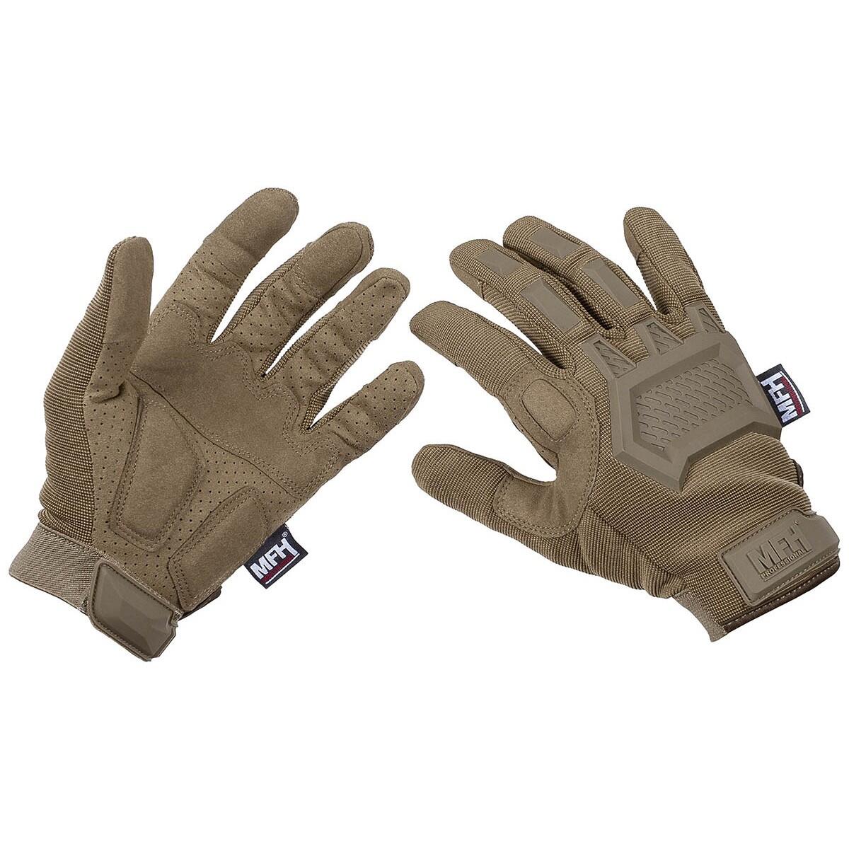 MFH Tactical Handschuhe Action coyote tan Gr.M 1/2