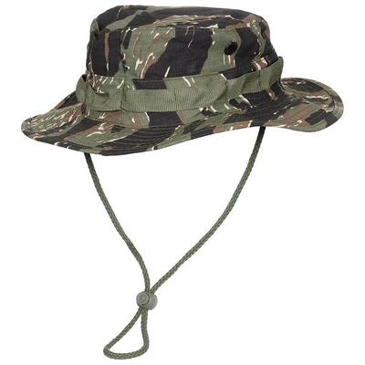 MFH US GI Buschhut Kinnband Boonie Rip Stop tiger stripe Gr.S