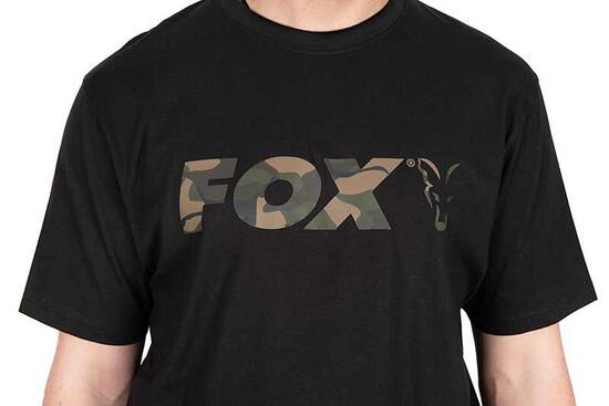 Fox Black / Camo Outline T-Shirt Gr.L