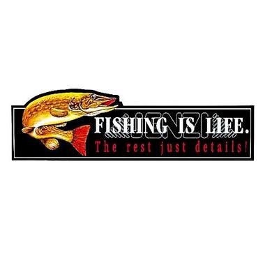 JENZI Aufkleber Fishing is life