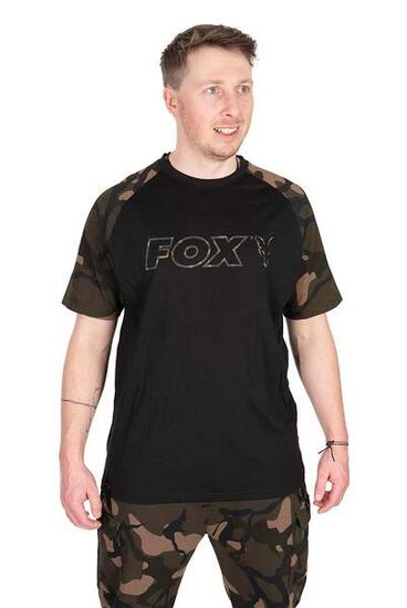 Fox Black / Camo Outline T-Shirt Gr.L