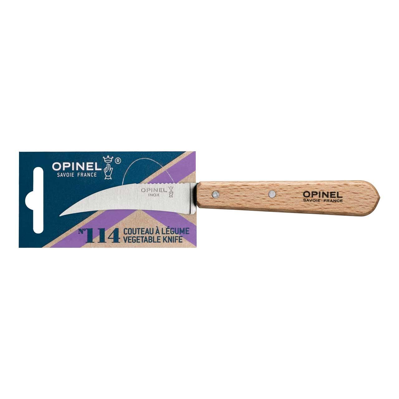 Opinel Gemüsemesser No 114 rostfrei Buche natur 2/2
