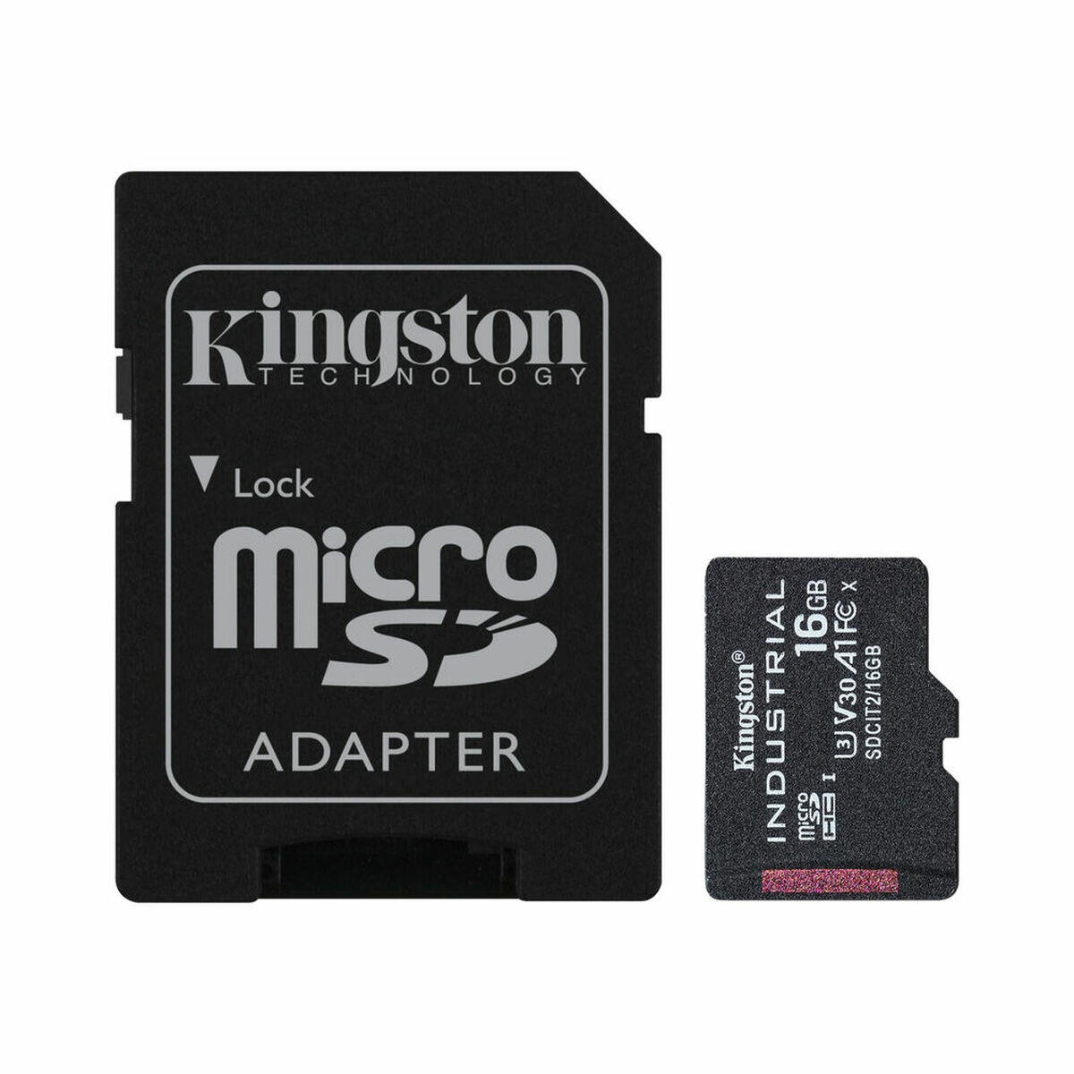 Mikro SD Speicherkarte mit Adapter Kingston Industrial 16 GB 2/2