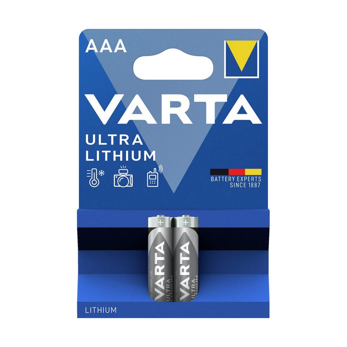 Batterijen Varta Ultra Lithium 1,5 V 2/2