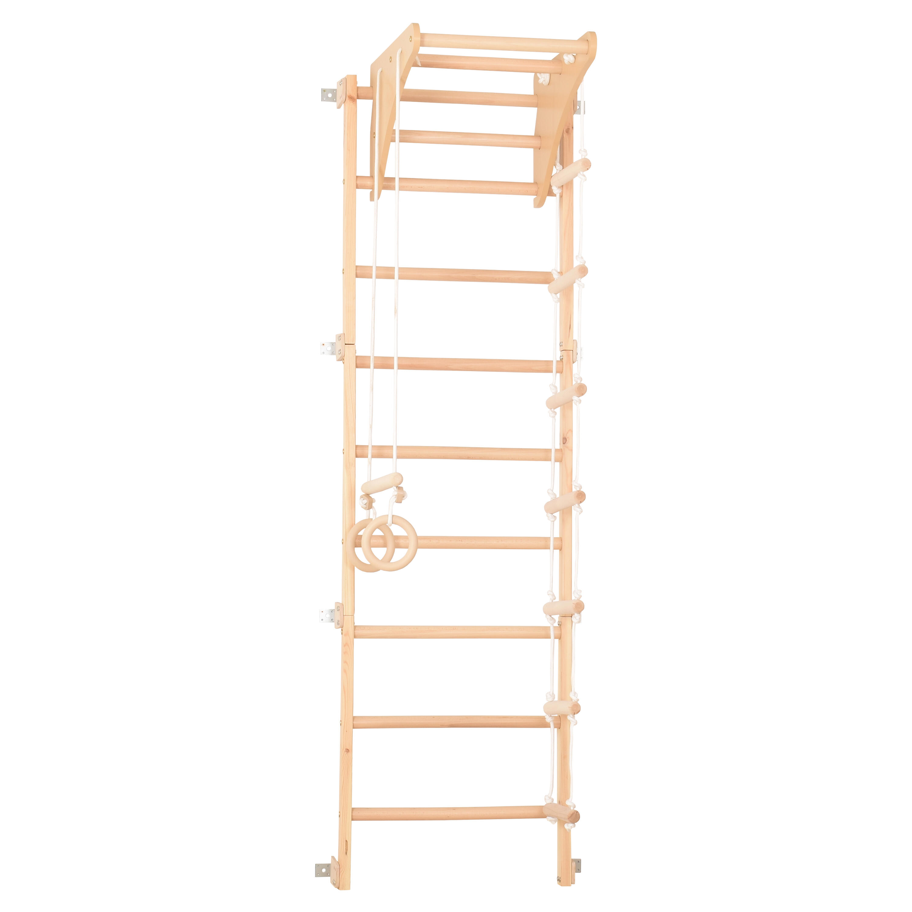 Kinderen/volwassenen fitness wandrek hout Eco-pine 3/7
