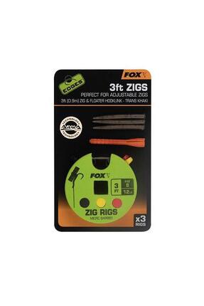 Montages FOX Edges Zig Ready, taille 8, 12 lb, 13 pi, 3 pièces