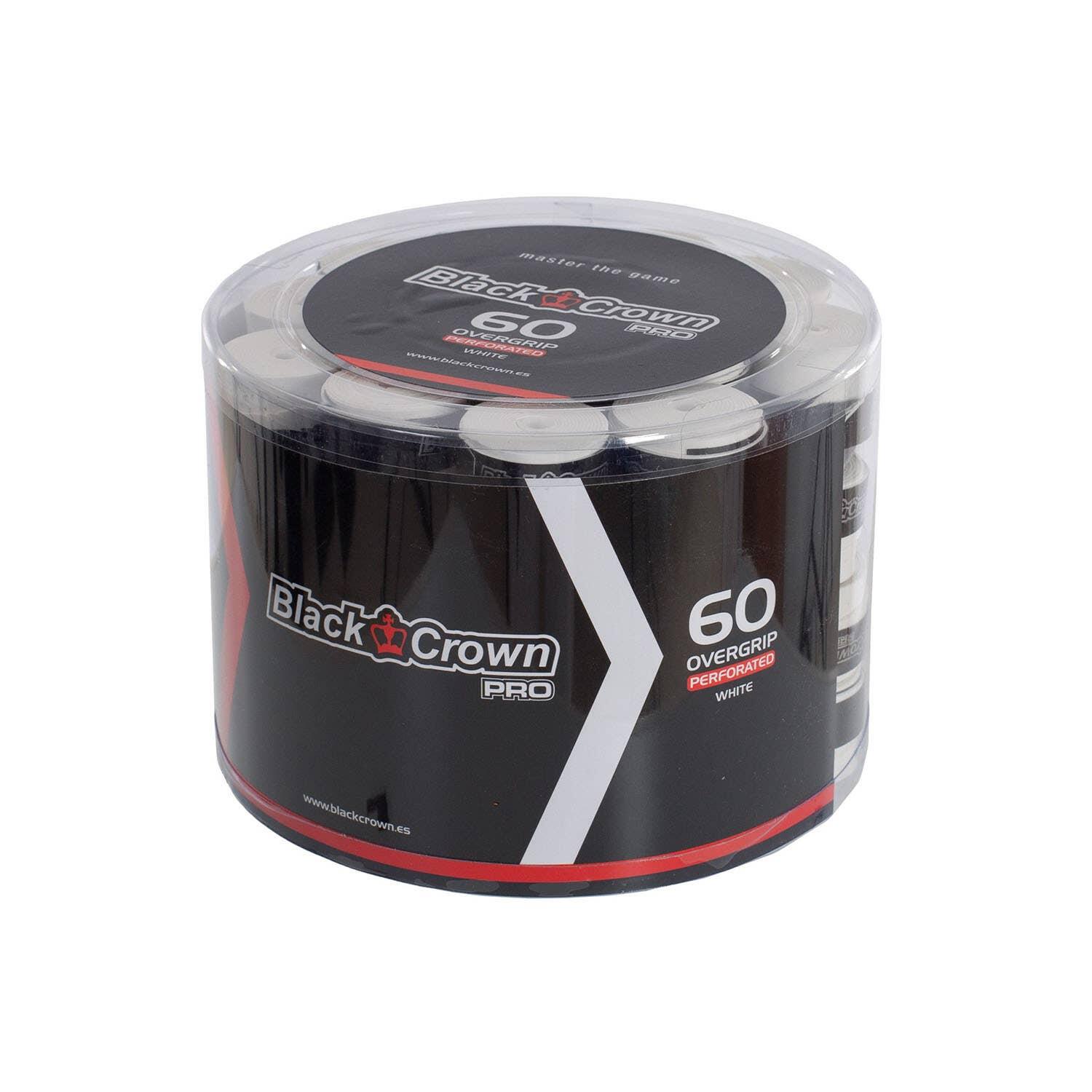 Secchiello 60 Black Crown Forato Overgrips Bianco 2/4
