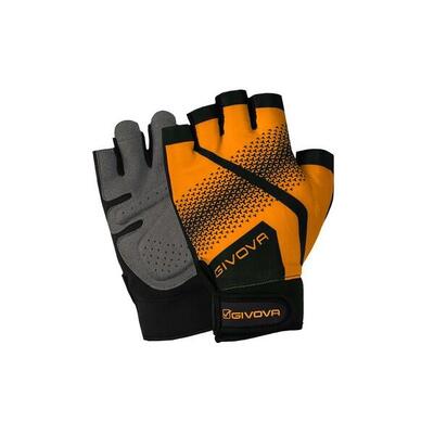 Givova Fitnessentraininghandschuhe fluo orange/schwarz m