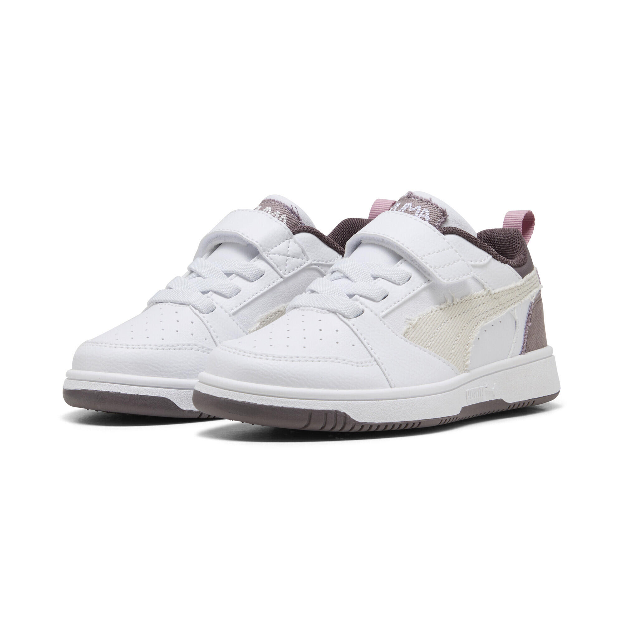 Puma - Sneakers Basses Rebound v6 Mid-90s Enfant Puma - Baskets - Blanc|gris|violet - Decathlon