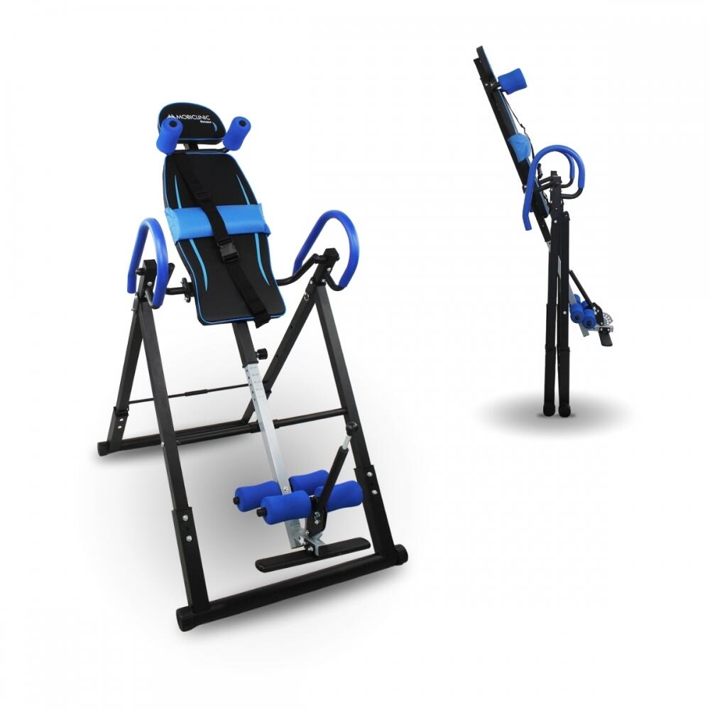Mobiclinic - Table D'Inversion Pliante Réglable 131-190cm Max 150kg Inclinaison 180º Acier - Table À Inversion - Bleu - No Size - Decathlon