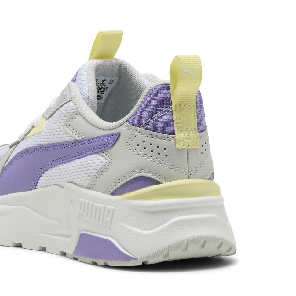 Młodzieżowe sneakersy Trinity Lite PUMA White Lavender Alert Glacial Gray Purple