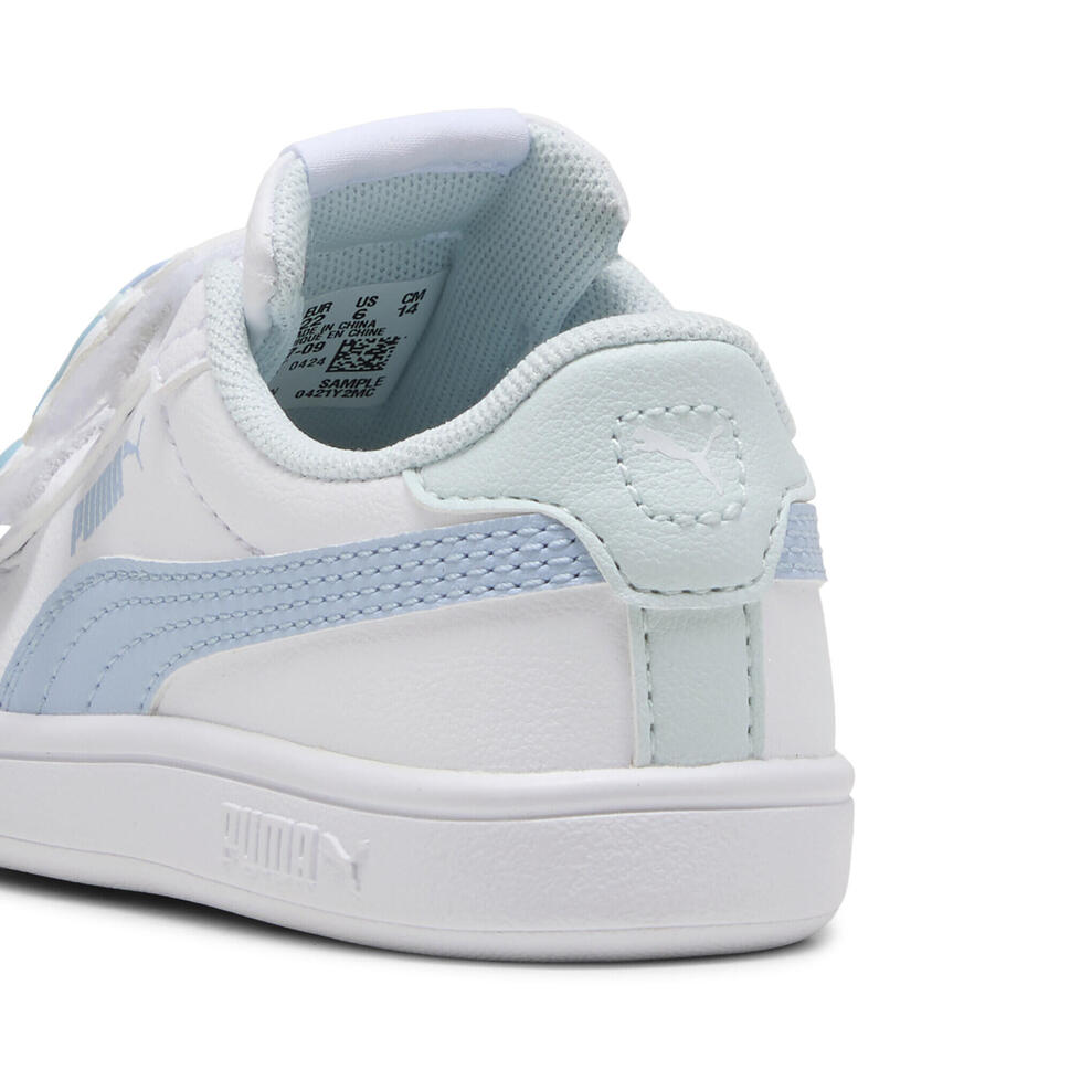 Sneakersy dla małych dzieci Smash 3.0 Badges PUMA White Haute Tropic Blue