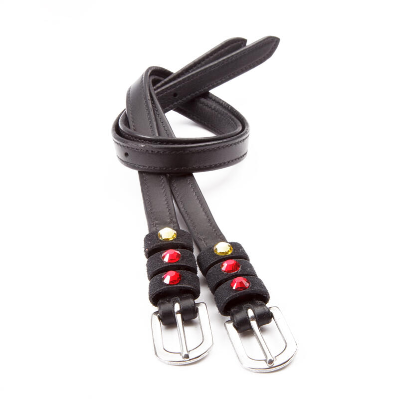 black / red