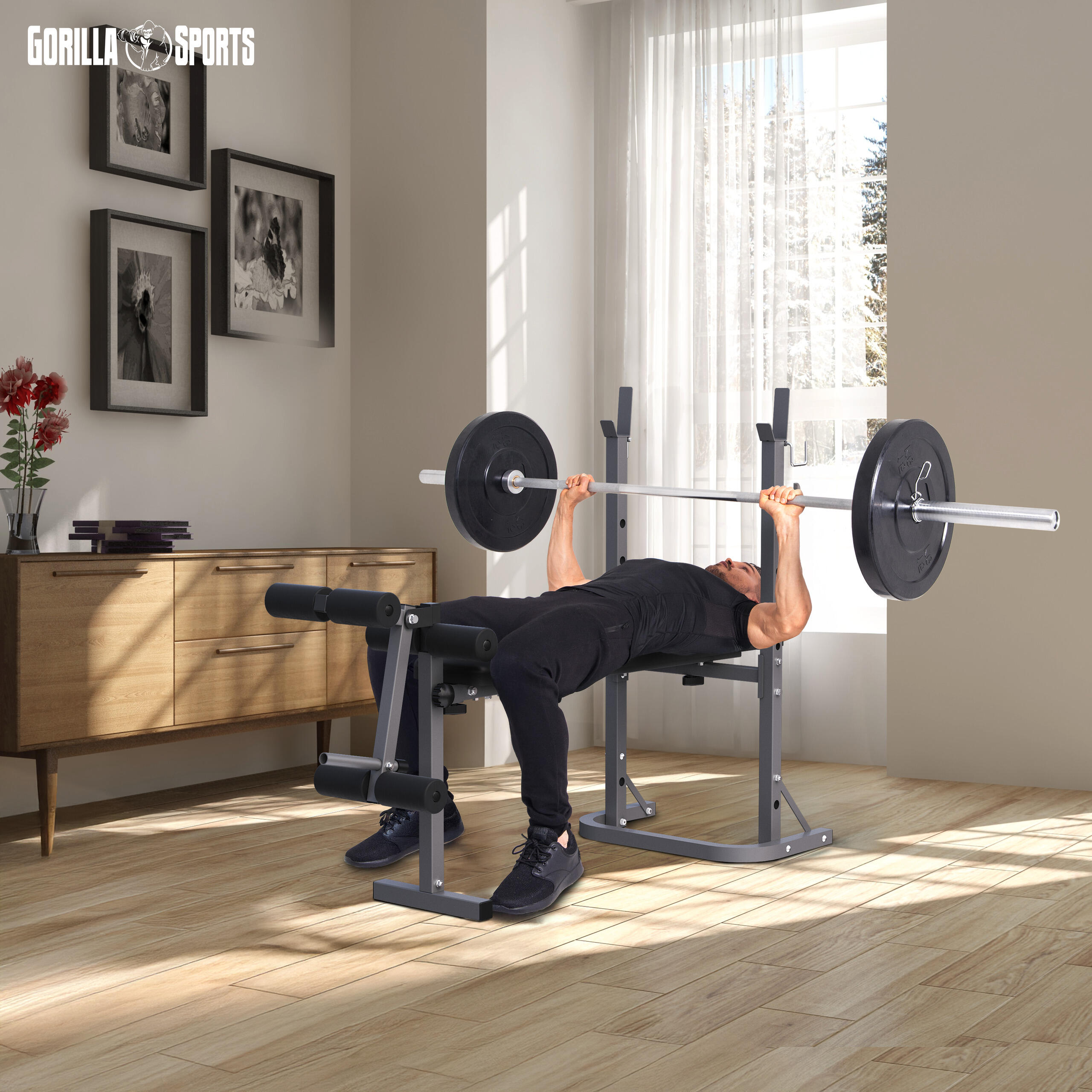 Banco Pesas De Piernas Decathlon Abdominales Banca De Pesas